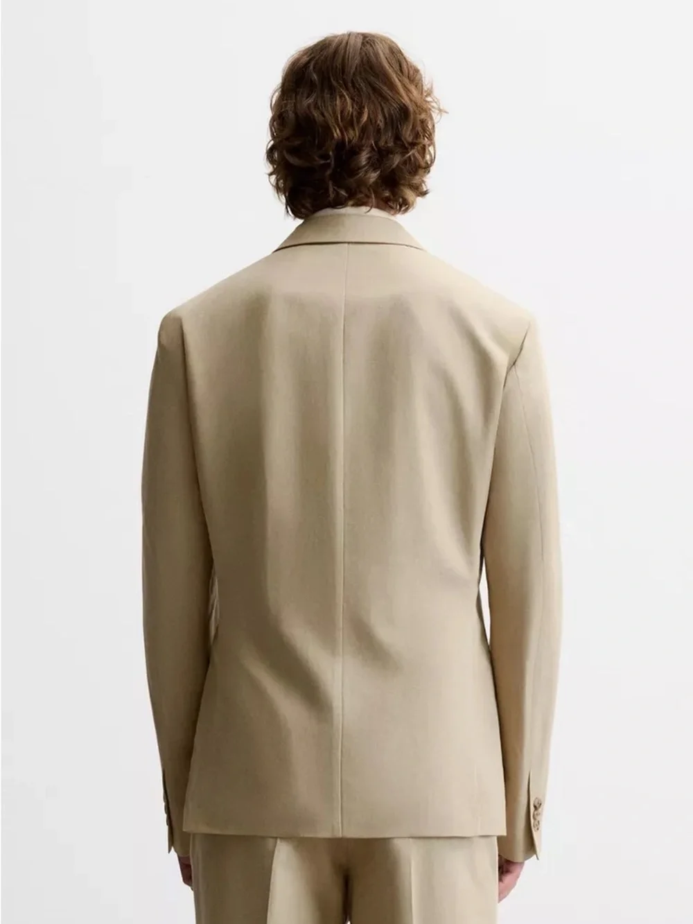 Zara cotton linen blend blazer